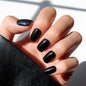 Glamnetic Press On Nails - Short Almond, Glossy Fake Nails 24 Pc Full Kit