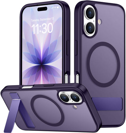 SPIDERCASE Magnetic for iPhone 17 Pro Max Case,with Kickstand,Clear