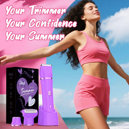 Risina 2-in-1 Bikini Trimmer for Women, Women's Electric Razor, Face Shaver