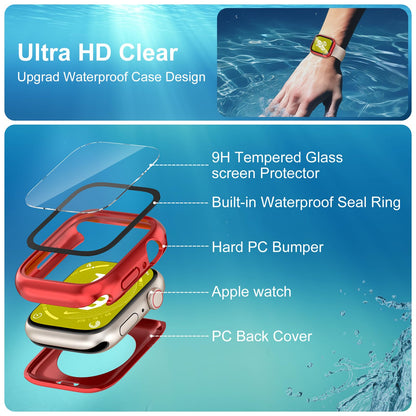 YIJDACASE 3 in 1 Waterproof Case for 40mm Apple Watch SE 3/2/1 Series 6/5/4