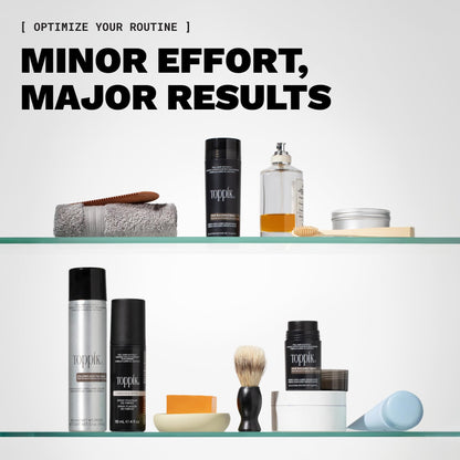 Toppik Hair Building Fibers, Fill In Fine or Thinning Hair Instantly Thicker, Fuller Looking Hair 9 Shades,4 size options