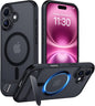 Magnetic Compatible with iPhone 14 Pro Max Case, [Built-in Invisible Kickstand][Compatible with MagSafe] [Military Grade Shockproof] Slim Translucent Matte Phone Case for iPhone 14 Pro Max 6.7"
