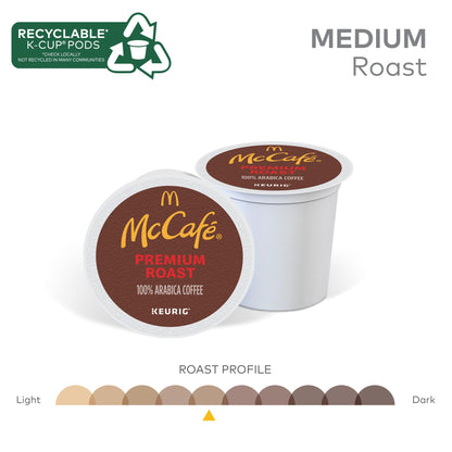 McCafe Premium Roast Coffee, Single Serve Keurig K-Cup Pods, Medium Roast, 84 Count