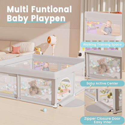 Hiaksedt Baby Playpen 50x50 Inch, Play Pens for Babies and Toddlers
