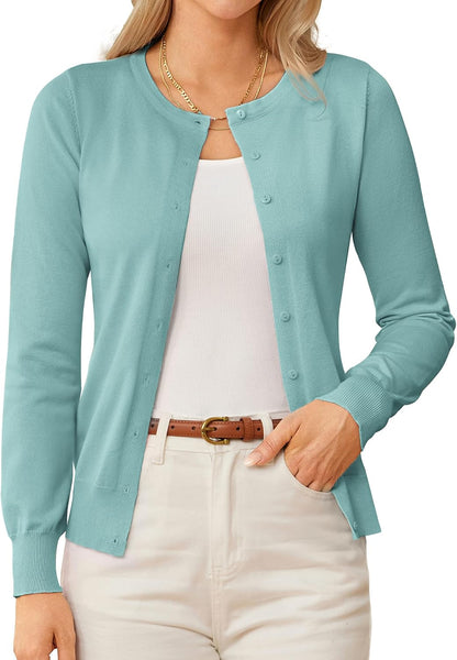 GRACE KARIN Knit Cardigan Sweaters for Women Lightweight Fall Outfits 2026