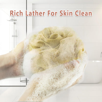 Rnoafmu Shower Loofah Bath Sponge, 60G Exfoliating Body Scrubber 4 Pack