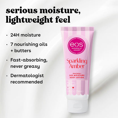 eos 24H Moisture Travel Body Lotion- Vanilla Cashmere, 2.5 fl oz