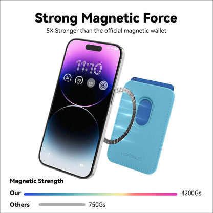 Magnetic Wallet Cell Phone Card Holder for Phone Case with Mag-Safe