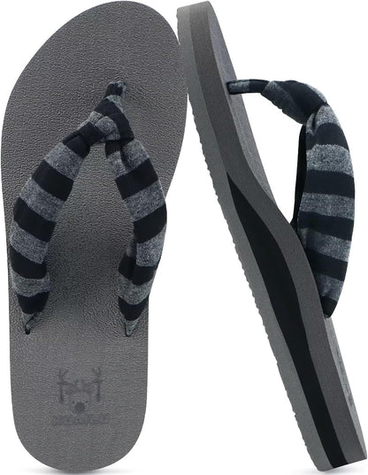 KuaiLu Flip Flops for Women with Arch Support Summer Beach Thong Sandals