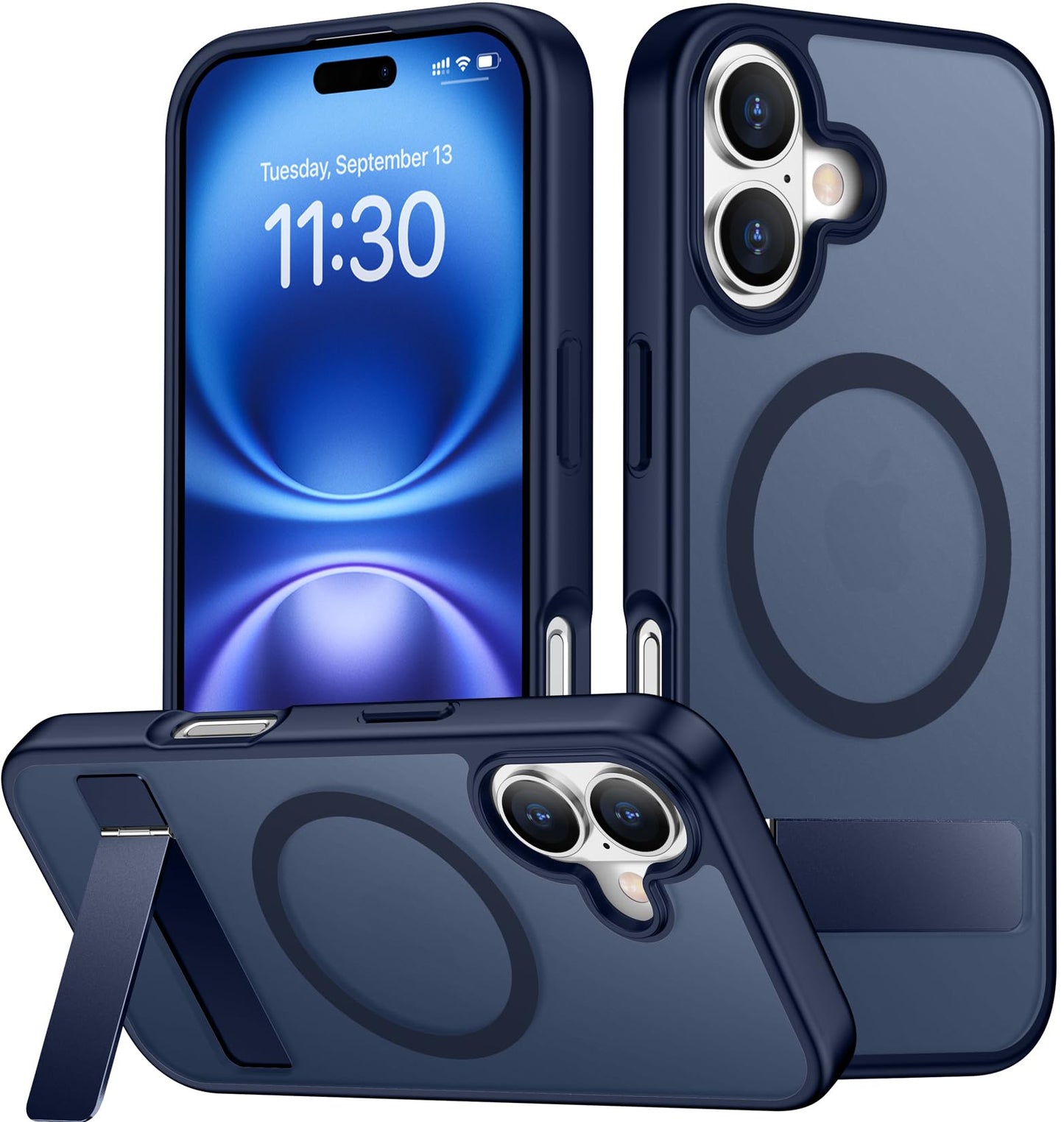 SPIDERCASE Magnetic for iPhone 17 Pro Max Case,with Kickstand,Clear