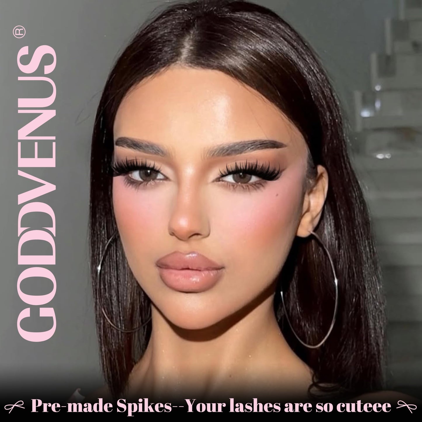 Goddvenus Pre-made Spikes Lash Clusters Wispy Manga Eyelash Clusters