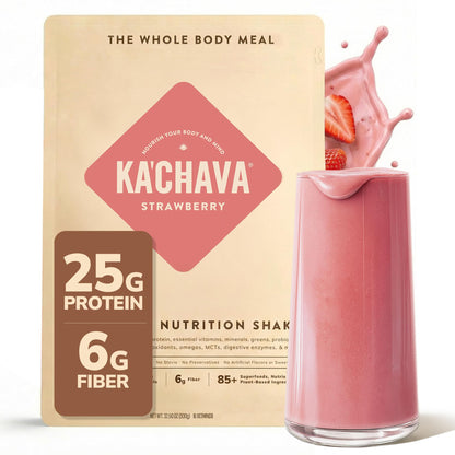Ka’Chava Whole Body Meal Shake Chai 2 lb – Vegan Protein Powder with 85+ Superfoods & Greens – Plant-Based Meal Replacement with Probiotics & Digestive Enzymes – Gluten & Dairy Free (15 Servings)
