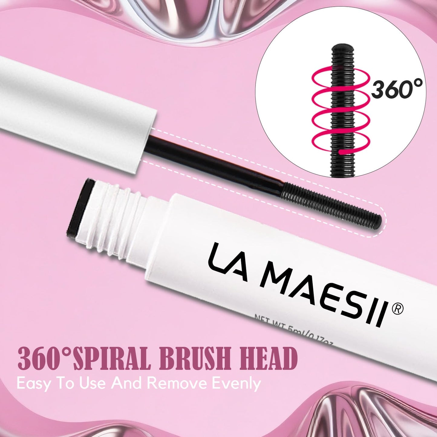 LA MAESII Lash Bond&Seal Remover Kit 3 in 1,Lash Cluster Glue Waterproof