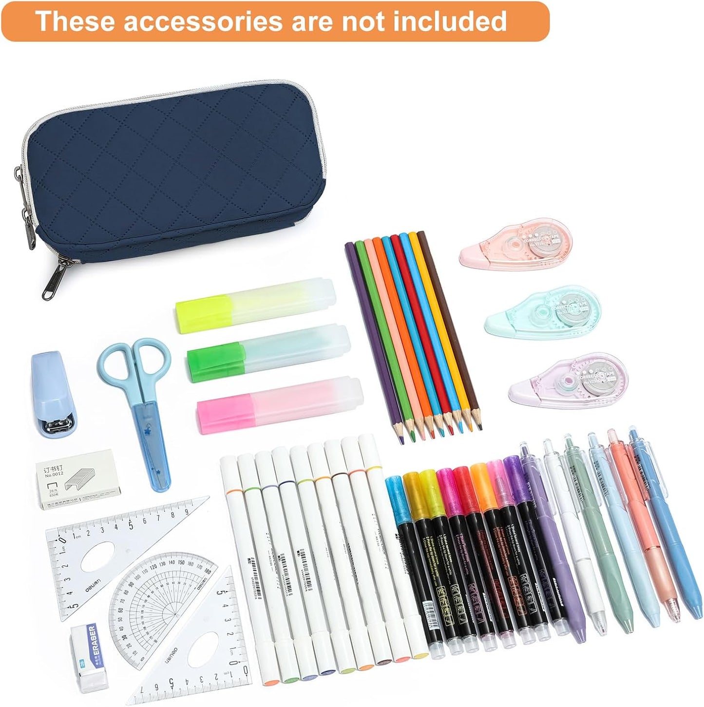 Della Gao Pencil Case Small Pencil Pouch Aesthetic Pencil Box