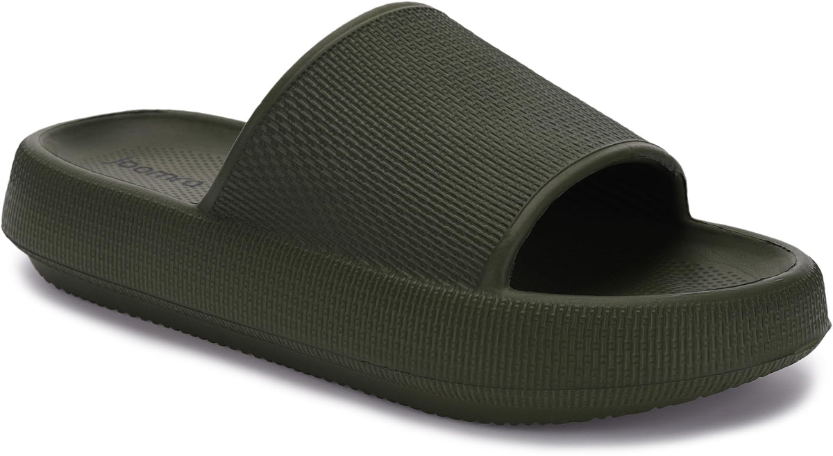 Joomra Pillow Slippers for Women and Men Thick Sole Ultra Cushion Slides