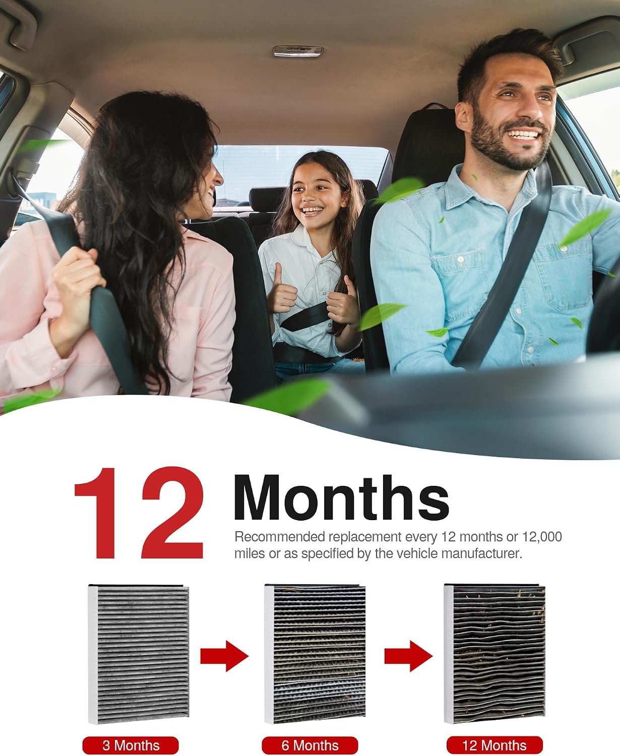 Puroma Cabin Air Filter Activated Carbon for CF11920 CP920 6043C Ford C-Max
