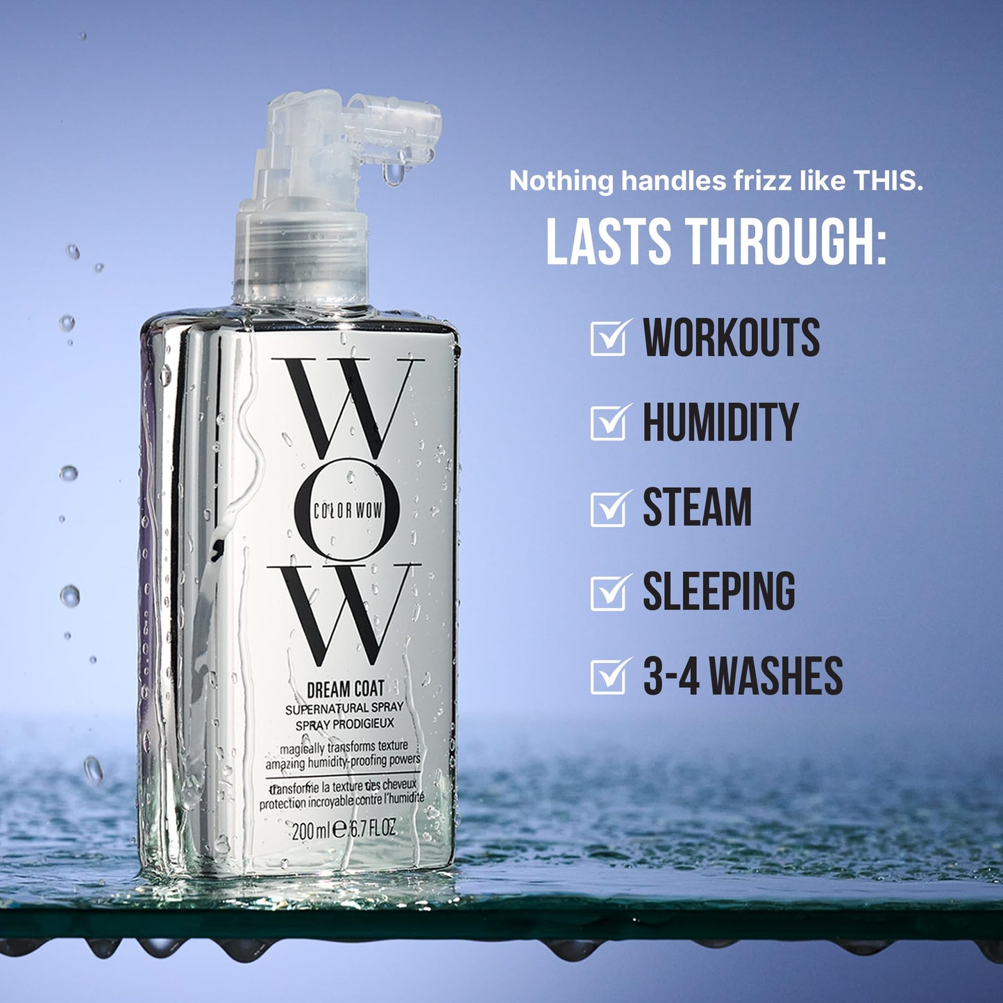 COLOR WOW Dream Coat – Anti-Humidity Frizz Control Spray for Glass Hair