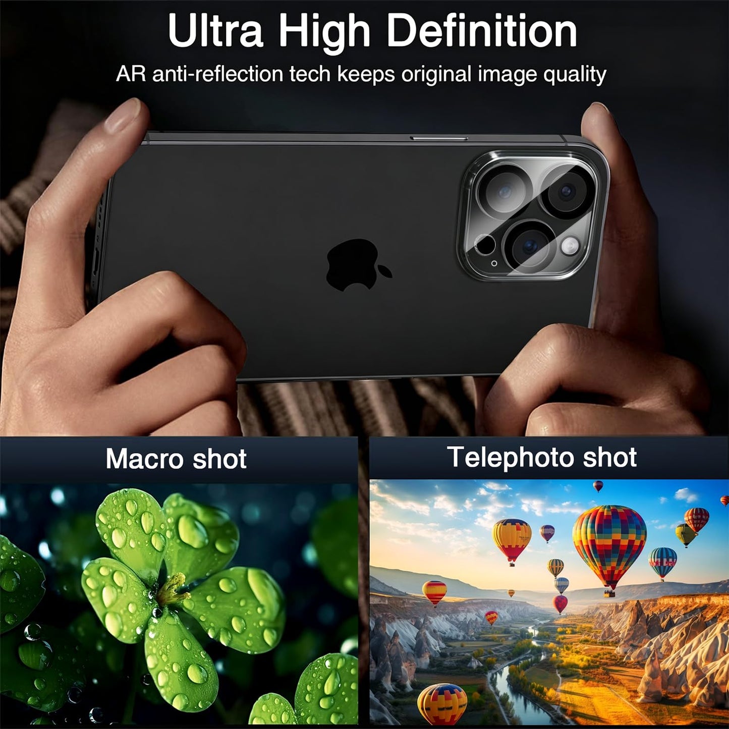 Wiaocit Camera Lens Protector for iPhone 16 Pro/iPhone 16 Pro Max