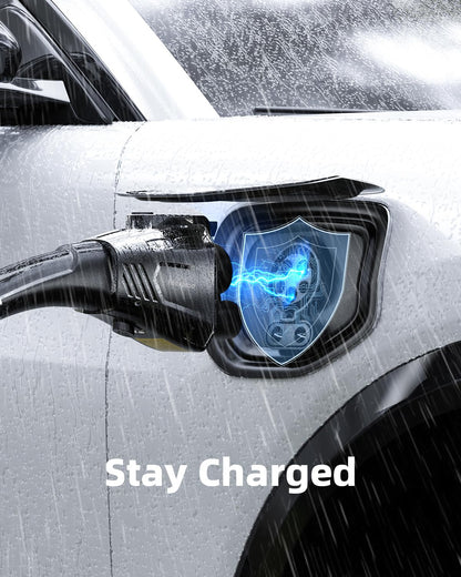 FOCSPROD J1772 to Tesla Charger Adapter, Max 80A 250V Fast Charging J1772 to NACS Adapter for Tesla Model 3/Y/X/S/Cybertruck Charging Adapter, Compatible with J1772 EV Charge to Tesla Adapter -UL 2252