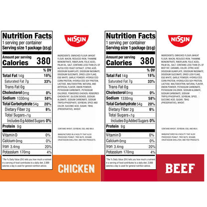 Nissin Top Ramen Noodle Soup, Chicken, 3 Ounce (Pack of 24)