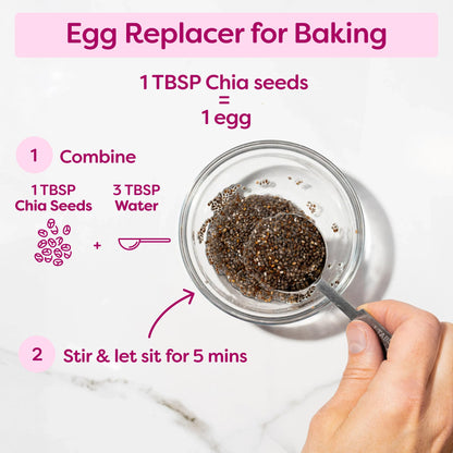 BBF Organic Chia Seeds 32 Oz, Omega-3 & Fiber, Pudding, Smoothies, Oatmeal
