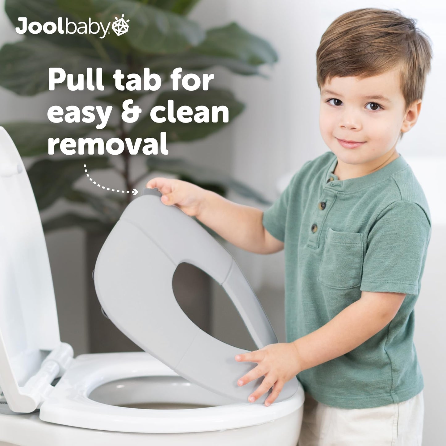 Jool Baby Folding Travel Potty Training Seat – Easy-Remove Pull Tab (Sage)