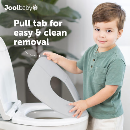 Jool Baby Folding Travel Potty Training Seat – Easy-Remove Pull Tab (Sage)
