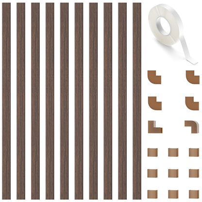 Wire Hider, 157in Delamu Cord Hider Wall, Paintable Wire Covers for Cords, TV Cable Hider Wall Kit, Cable Covers Raceway, Cable Management Hide TV Cords for Wall Mount TV, 10XL15.7 W0.95 H0.55in Brown