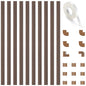 Wire Hider, 157in Delamu Cord Hider Wall, Paintable Wire Covers for Cords, TV Cable Hider Wall Kit, Cable Covers Raceway, Cable Management Hide TV Cords for Wall Mount TV, 10XL15.7 W0.95 H0.55in Brown