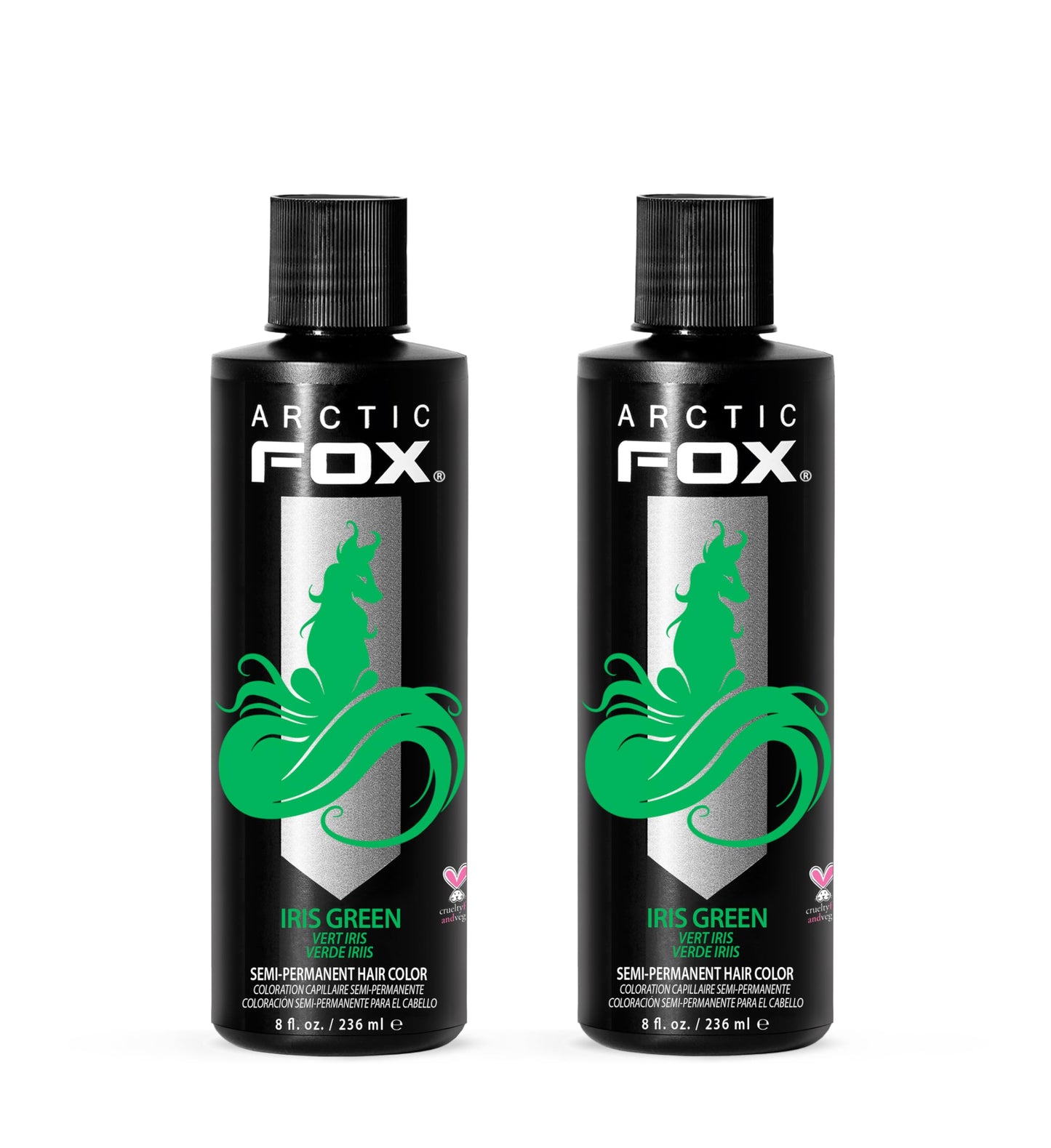 ARCTIC FOX Semi-Permanent Hair Dye - Sunset Orange, Vegan - 2 x 8 oz