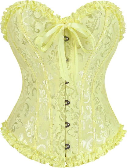 frawirshau Women's Overbust Costume Corset Renaissance Victorian