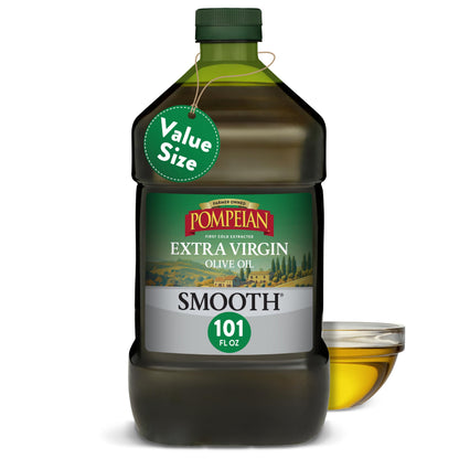 Pompeian Smooth Extra Virgin Olive Oil - 68 fl oz (2 L)
