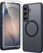 FNTCASE for iPhone 17 Pro Case Clear Magnetic with Screen Protector