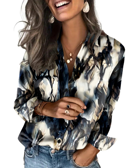 Zeagoo Satin Blouses for Women Silk Button Down Shirts Long Sleeve Tops