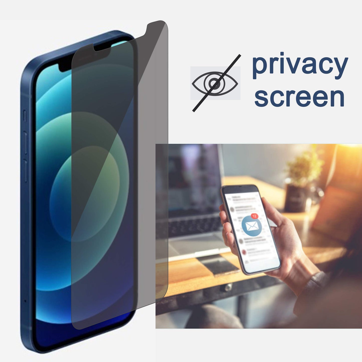 Ailun Privacy Screen Protector+Camera Lens Protector for iPhone 17 Pro Max
