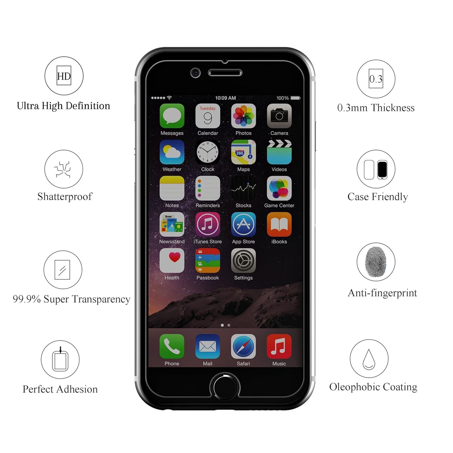 Ailun 3 Pack Privacy Screen Protector for iPhone 16 Pro Max, Tempered Glass