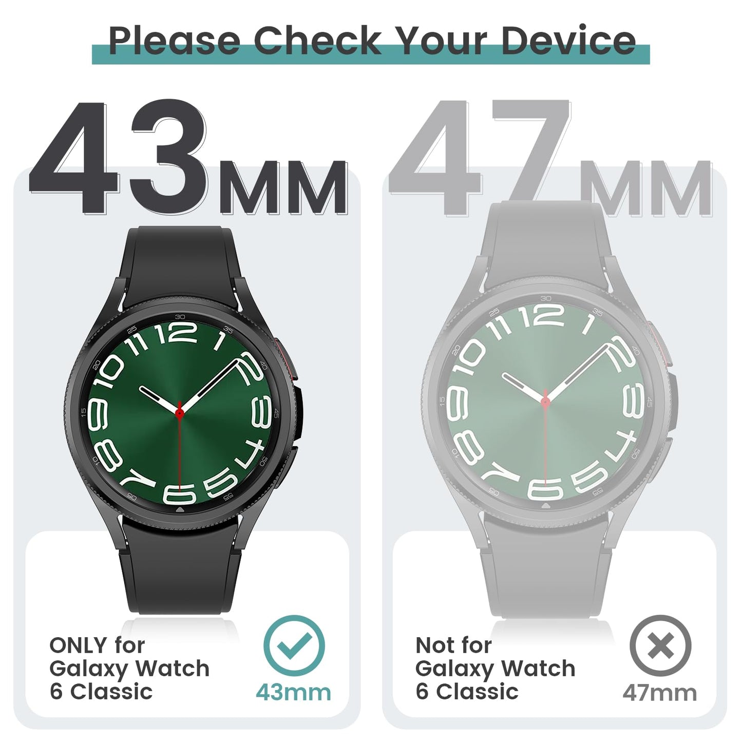 Tensea 5+5PCS for Samsung Galaxy Watch Ultra 47mm Screen Protector Case