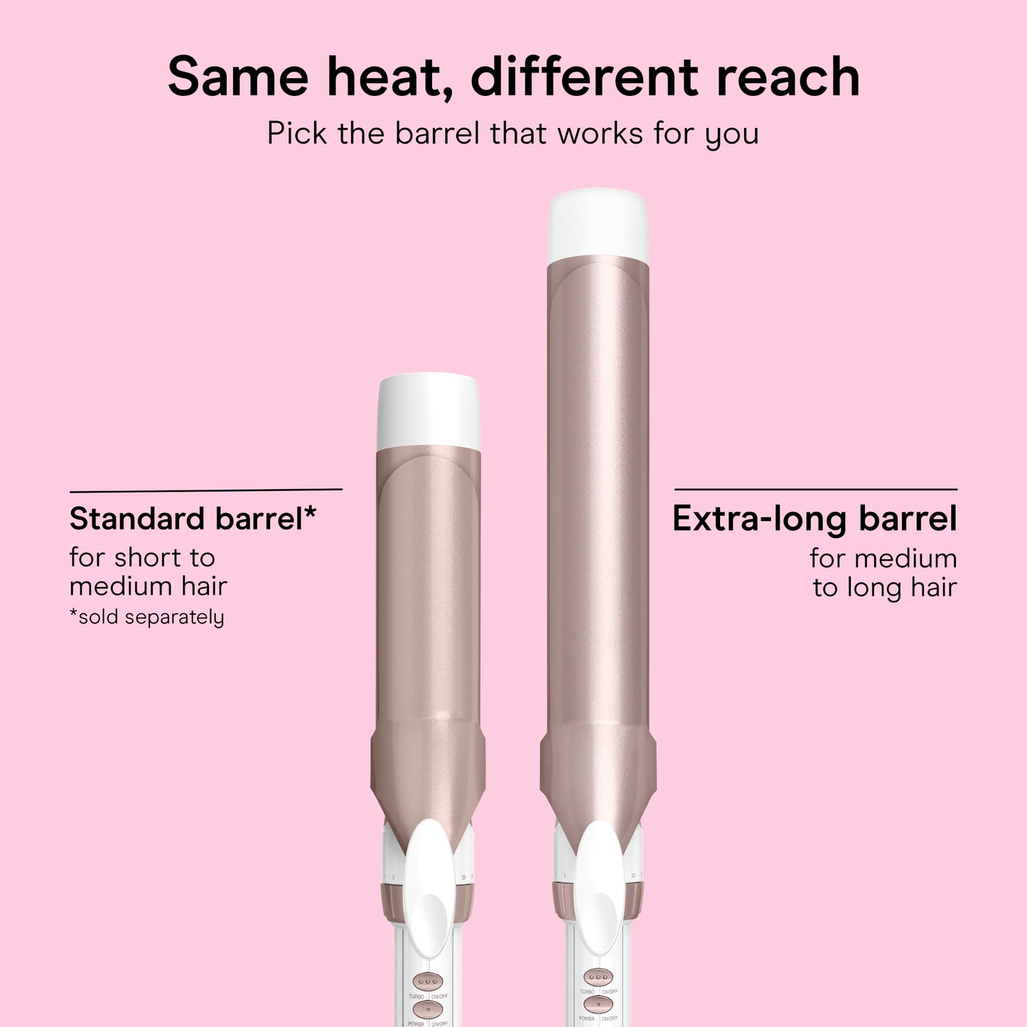 Conair Curling Iron, Double Ceramic, 1" Barrel, White/Rose Gold