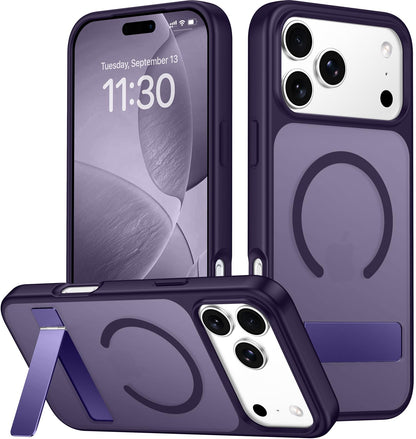 SPIDERCASE Magnetic for iPhone 17 Pro Max Case,with Kickstand,Clear