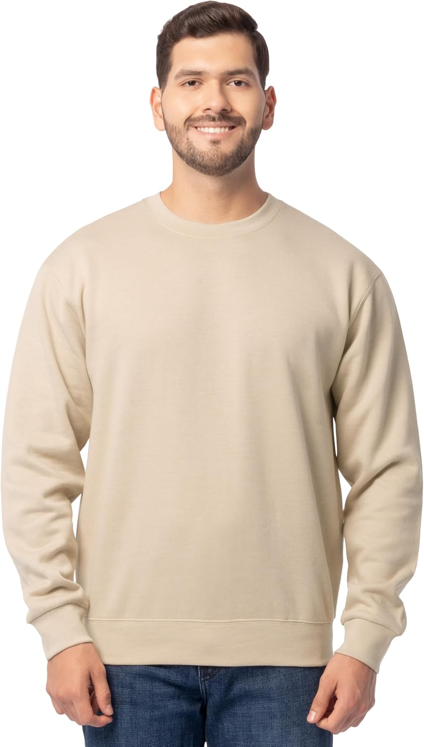 Fruit of the Loom Men's Eversoft Fleece Crewneck Sweatshirts, Moisture Wicking & Breathable, Sizes S-4x