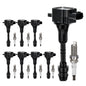 UF667 Ignition Coil & ILZFR6D11 Double Iridium Spark Plug for BMW 2.5-6.0L