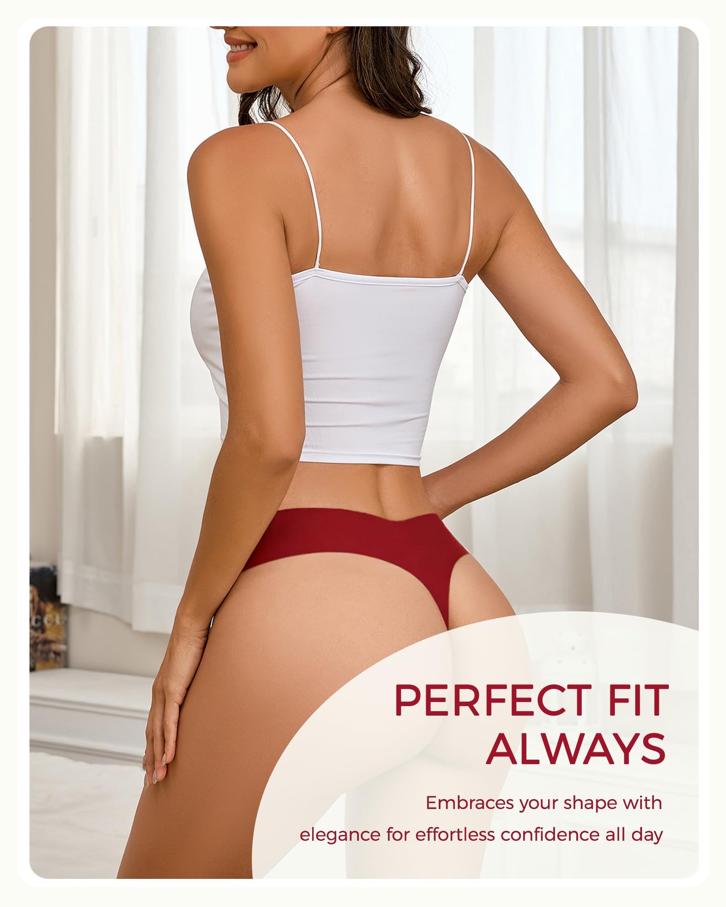 Take Talk Underwear Womens 9 Pack Seamless Thongs No Show Workout Panties