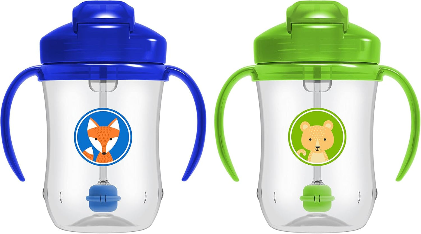 Dr. Brown's Milestones Baby's First Straw Cup, Blue, 1-Pack