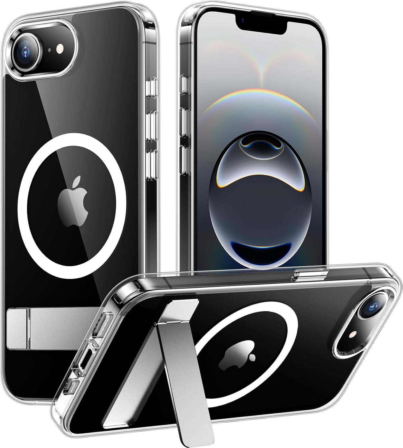 Magnetic Compatible with iPhone 14 Pro Max Case, [Built-in Invisible Kickstand][Compatible with MagSafe] [Military Grade Shockproof] Slim Translucent Matte Phone Case for iPhone 14 Pro Max 6.7"