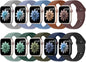10 Pack Silicone Sport Bands Compatible with Apple Watch Band Women Men