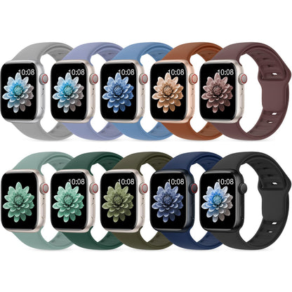 10 Pack Silicone Sport Bands Compatible with Apple Watch Band Women Men
