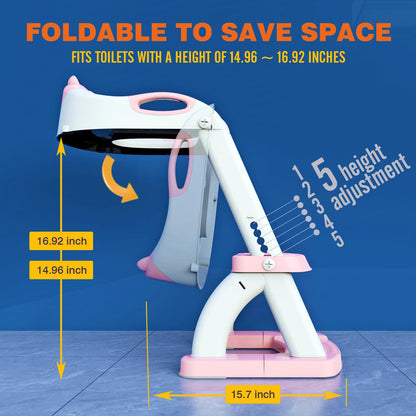 Potty Training Toilet for Toddlers, 2-in-1 Potty Training seat, Anti-Slip
