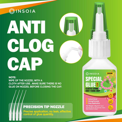 INSOIA Super Medium CA Glue, 20g, Strong Bond, with Precision Tips