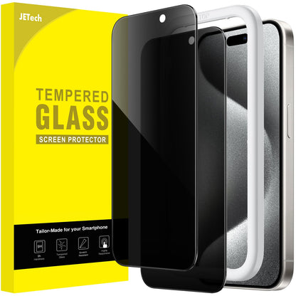 JETech Privacy Screen Protector for iPhone 17 Pro Max, 2-Pack