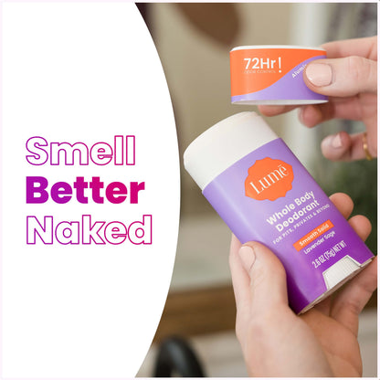 Lume Whole Body Deodorant - Solid Stick - 2.6 oz, 2 pk (Soft Powder)